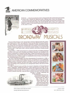 #422 29c Broadway Musicals #2700-2703 USPS Stamp Panel - Picture 1 of 1