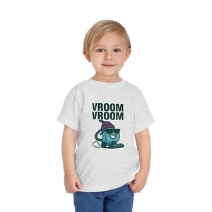 Fun Vroom Vroom Toddler Broom Tee, Kids Gift, Birthday Shirt, Playful T-Shirt - Picture 1 of 33