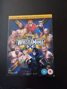WWE WRESTLEMANIA 30TH ANNIVERSARY XXX 3 DISCS SILVER VISION DVD - Foto 1 di 7