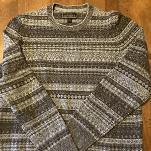 Jos A Bank Reserve Gray Sweater Size Large Wool Blend - Picture 1 of 7