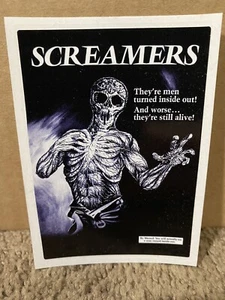 Screamers Vinyl Aufkleber Horror 3" x 4" Gore Zombie Aliens kostenloser Versand! - Bild 1 von 1