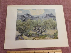 Impresión Van Gogh 1952 "Paisaje con olivos, 1889" - Imagen 1 de 4
