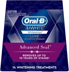 Oral-B 3D White Luxe Whitestrips 14-Pack - Professional Teeth Whitening Strips - Picture 1 of 12
