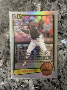 2017  Donruss #RV-26 Andrew McCutchen Retro 1983 Career Stat Line Pirates /381