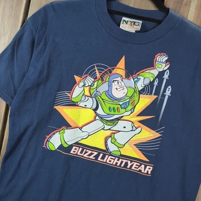 Buzz Lightyear World Of Disney New York Vintage Y2K Toy Story Youth T-shirt XL - Image 1 of 4