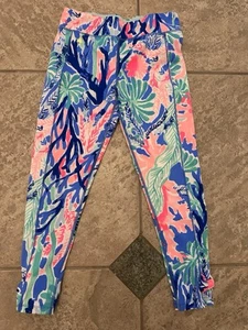 EUC Lilly Pulitzer Luxletic Girls Leggings Size L - Picture 1 of 3