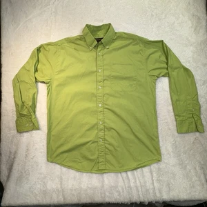 Ariat Shirt Mens L Green Button-Down Long Sleeve Cowboy Western Workwear Casual - Picture 1 of 9