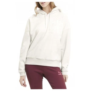 PUMA Tps Pocket Pullover Hoodie Womens Grey Coats Jackets Outerwear 597758-05 - Picture 1 of 4