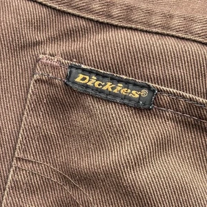 VTG 60s 70s Dickies Men’s Brown Bootcut Flared Twill Pants 38x31 Talon Zip USA - Picture 1 of 23