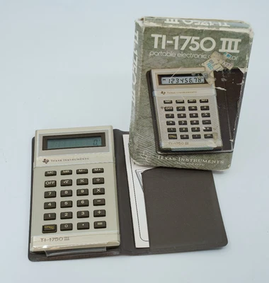 Texas instruments TI-1750 III Electronic Calculator | Boxed With Instructions - Image 1 of 4