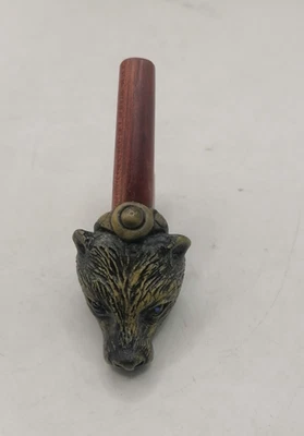 Kuripe Chamán Hecho a Mano Chonta Palo Cabeza de Puma Símbolo de la Trilogía Andina Foto 1 de 4