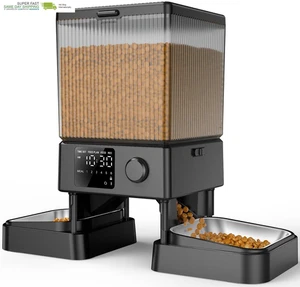 Automatic Cat Food Dispenser for Small Pets Indoor, Timed Cat Feeder for Dry Foo - Picture 1 of 9