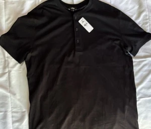 Express Poloshirt Herren Gr. Medium schwarz kurzarm NEU mit Etikett Art.-Nr. 905 - Bild 1 von 6