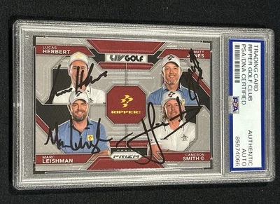 2024 Panini Prizm LIV Signed Rippers Team Card Cameron Smith Jones Auto PSA COA - Image 1 of 2