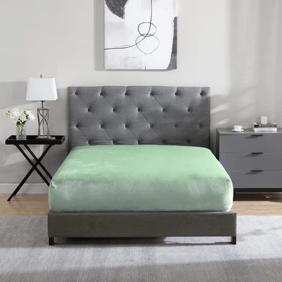 Sábana Ajustable Cathay Home Queen Franela - Piel de Felpa Ultra Suave y Gruesa F... Foto 1 de 4