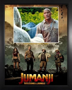 Dwayne Johnson The Rock Jumanji Actor Custom Framed Signed Autograph Photo COA - Picture 1 of 1