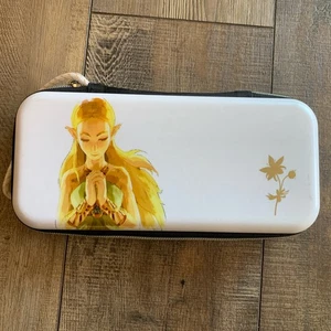 Funda delgada PowerA Princess Zelda Pro para Nintendo Switch - Niña flor oro blanco - Imagen 1 de 4