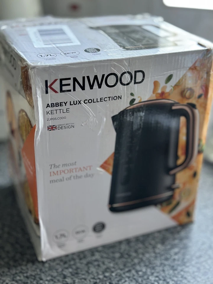 Hervidor de agua Kenwood Abbey Lux 1,7 L gris oro rosa | Nuevo | 3KW de ebullición rápida | Foto 1 de 4