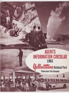 Vintage 1961 Yellowstone "Agents Information Circular" Park Information Book - Bild 1 von 2