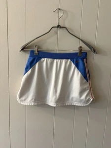 Nike Girls Skort Size 14 White Blue Tennis Golf Q3 - Picture 1 of 9