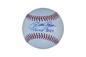 Pete Rose Autographed Baseball (Trump 2024) (JSA) - Picture 1 of 3