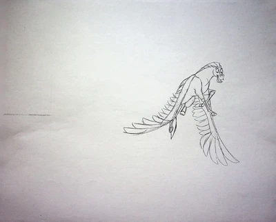 Disney's HERCULES 1996 Production Studio Copy PEGASUS Model Sheet Page #GB - Image 1 of 2