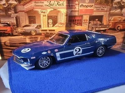  VINTAGE WELLY 1969 DAN GURNEY #2 TRANS AM MUSTANG  BLUE BOSS 302 NICE CAR 🚗  - Image 1 of 4