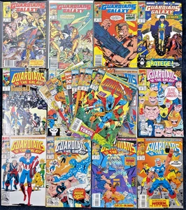 Guardians Of The Galaxy Konvolut 21 Vintage Marvel Comics 1990 - einige Kiosk - Bild 1 von 1