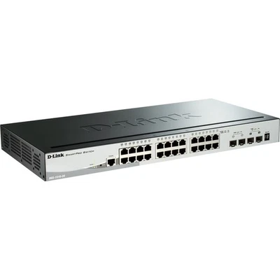 D-Link DGS-1510-28X 28-Port Gigabit Stackable SmartPro Switch w/ 4 SFP+ Ports - Image 1 of 4