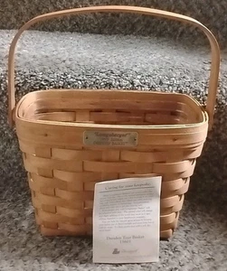 LONGABERGER EDIZIONE 1995 CESTINO DRESDA CON INSERTO - Foto 1 di 5