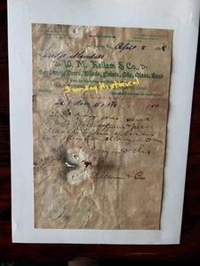 Rare 1898 W M Kellam Co Hardware Cape Charles Va Rcpt to Judge Kendall ESVA - Picture 1 of 3