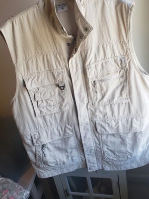 Columbia Hombres XL GRT Omni-Dry Venture Chaleco Protección Ultravioleta 50+ Tostado Nuevo sin Etiquetas Foto 1 de 4