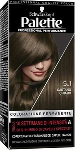 PALETTE COLORAZIONE PERMANENTE TINTA CAPELLI 5-1 CASTANO CHIARO - 1 pezzo - Imagen 1 de 2