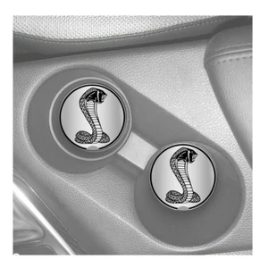 JUEGO POSAVASOS COCHE GOMA PERSONALIZADOS LOGO SERPIENTE MUSTANG (2)  - Imagen 1 de 1