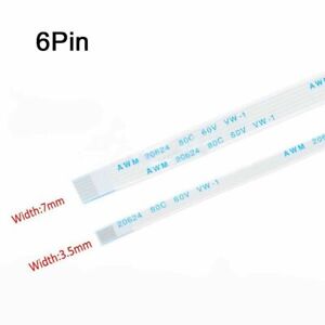 6Pin FFC/FPC Flexible Flat Cable Ribbon 0.5/1.0mm Pitch AWM 20624 Length 6-40cm