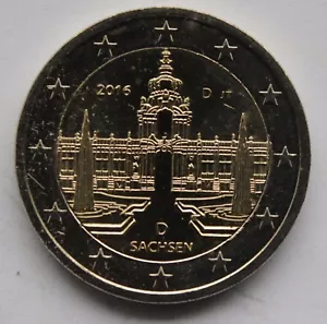 GERMANY - 2 € commemorative euro coin 2016 - Zwinger Palace in Dresden A D F G J - Picture 1 of 1