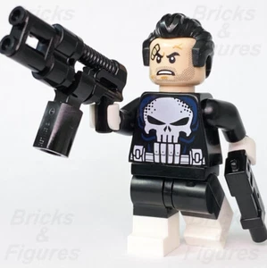 LEGO® Super Heroes The Punisher Minifigura Spider-Man Marvel 76178 sh0722 Raro - Imagen 1 de 3