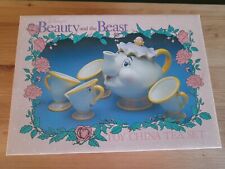 Vintage 1994 Disney Beauty and The Beast Mrs. Potts Chip 5 piece Ceramic Tea Set