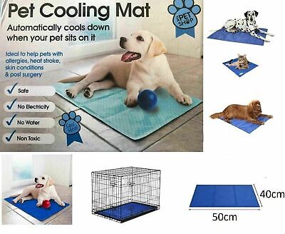 Pet Self Cooling Gel Mat Cool Mat For Dogs Cats Pad Bed Mattress Heat Relief New • 7.19£