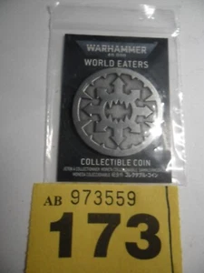 Warhammer 40k Collectible Coin World Eaters Khorne rare limited Y173 - Picture 1 of 2