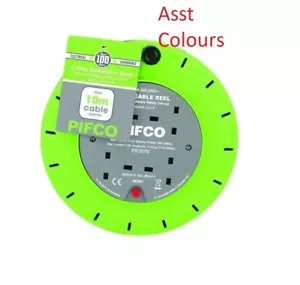 4 VIE 10M CAVO ESTENSIONE BOBINA CAVO PRESA RETE CAVO PESANTE 13AMP ELETTRICO ASSO - Foto 1 di 2