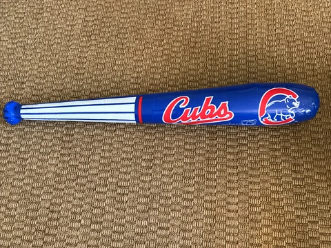 42 Inch Inflatable Chicago Cubs Baseball Bat Toy Officially Licensed MLB NIP Cover
