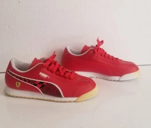 Puma Roma Scuderia Ferrari x 339940-03 Men's Red & Black Sneaker Shoes Size 7 - Picture 1 of 8