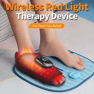 Dispositivo di terapia della luce infrarossa rossa LED pad antidolorifico piedi pantofola avvolgente - Foto 1 di 15