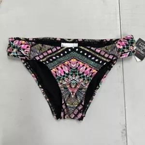 Bikini tribal de neón para mujer multicolor negro geométrico S nuevo - Imagen 1 de 4