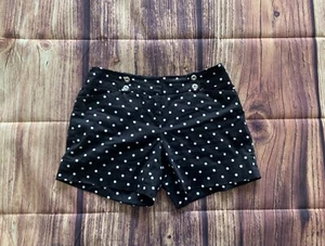 White House Black Market pantaloncino donna bianco a pois piatto davanti nero taglia:2 - Foto 1 di 13