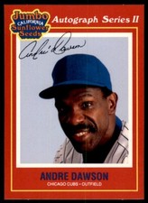 1991 JUMBO CALIFORNIA SUNFLOWER SEEDS ANDRE DAWSON CHICAGO CUBS #14