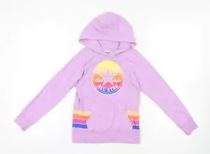 Converse Girls' Purple Logo Hoodie, 9-10 Years - Picture 1 of 12