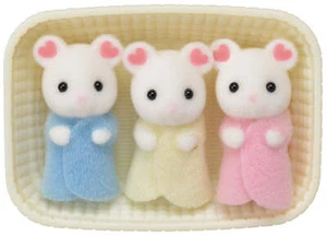 Trillizos de ratón malvavisco Calico Critters #cc1806 - Nuevo sellado de fábrica - Imagen 1 de 1