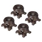Wooden Ball Stand Holders Displays Base 20mm Dia Black for Crystal Ball 4 Pcs